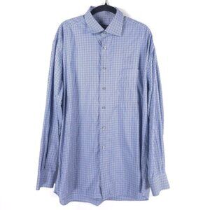 St. Croix‎ ITALY🇮🇹MADE Plaid Button Up Long Sleeve Shirt Size XL